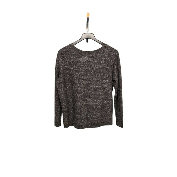 Pure Jill by J.Jill Sweater Womens Medium Heathered Gray Knit Fringe Pul… - Picture 3 of 6